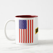 2 Couleurs École de garde forestière d'armée - tasse à deux (Gauche)