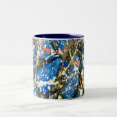 2 Couleurs Égouttement peignant l'abrégé sur tasse de café de (Centre)