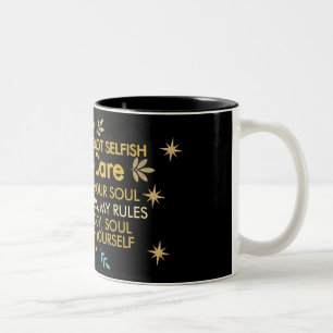 2 Couleurs Élégant Tasse de Café de Bien-être avec Citation d