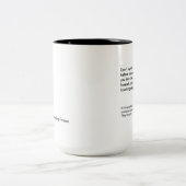 2 Couleurs Enterrement vivant de tasse à deux tons (Centre)