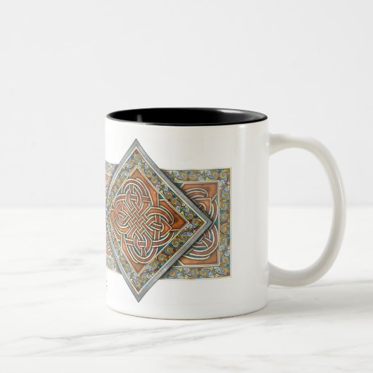 2 Couleurs Entrelacez la tasse de panneaux (Droit)