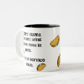 2 Couleurs Entretenez la tasse de café de taco (Devant gauche)