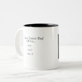 2 Couleurs ęr Fête des pères : Tasse (Devant gauche)