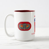 2 Couleurs ęr TASSE d'ARTILLERIE de CAMPAGNE de BATAILLON (Gauche)