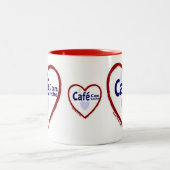 2 Couleurs Escroquerie Leche - tasse à deux tons de Café (Centre)