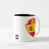 2 Couleurs Espagne Pickleball Passion tasse (Devant droit)