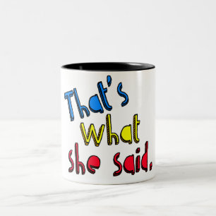 2 Couleurs est ce ce qui elle a dit la tasse