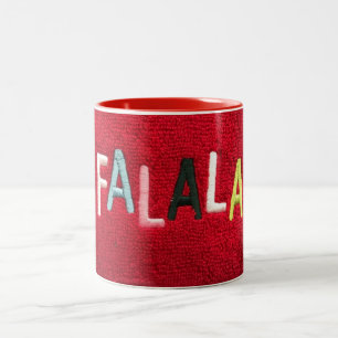 2 COULEURS ***FA LA LA LA LA LA** TASSE DE NOËL CHOUETTE