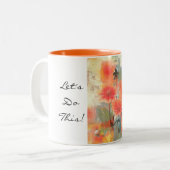 2 Couleurs Faisons ceci - tasse florale de sonnerie (Devant gauche)