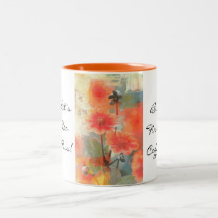 2 Couleurs Faisons ceci - tasse florale de sonnerie