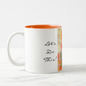 2 Couleurs Faisons ceci - tasse florale de sonnerie (Gauche)