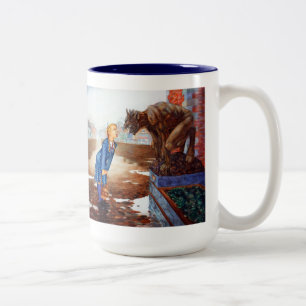 2 Couleurs Faites face à la tasse de café