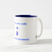 2 Couleurs Faites une tasse de déclaration (Devant droit)