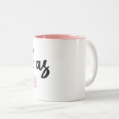 2 Couleurs Fatigué comme tasse de mère (Devant droit)