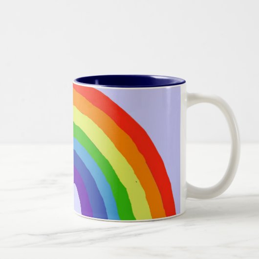 2 Couleurs FB tasse heureuse d'arc-en-ciel (Droit)