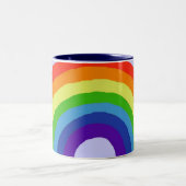 2 Couleurs FB tasse heureuse d'arc-en-ciel (Centre)