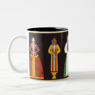 2 Couleurs Femmes M004 de la tasse du monde