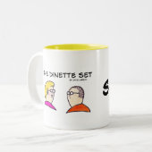 2 Couleurs "Fermée" tasse (Devant gauche)