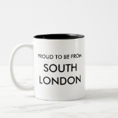 2 Couleurs Fier d'être des sud de Londres ! Tasse (Gauche)