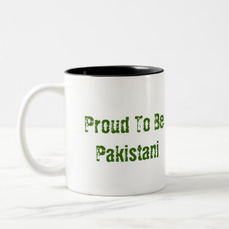 2 Couleurs Fier d'être ..... tasse pakistanaise