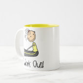 2 Couleurs Fille établissant la tasse (Devant gauche)