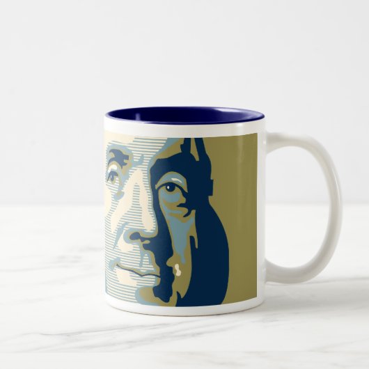 2 Couleurs Fils de tasse de Ben - 'Ben Franklin Doop (Droit)