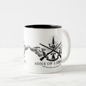 2 Couleurs Fils de tasse de liberté (Devant droit)