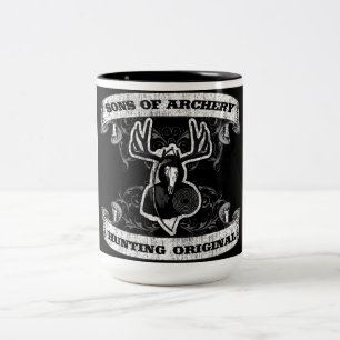 2 Couleurs Fils de tir à l'arc - chasse de la tasse de café