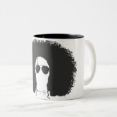 2 Couleurs Fiston tasse noire/blanche de Rey (Devant droit)