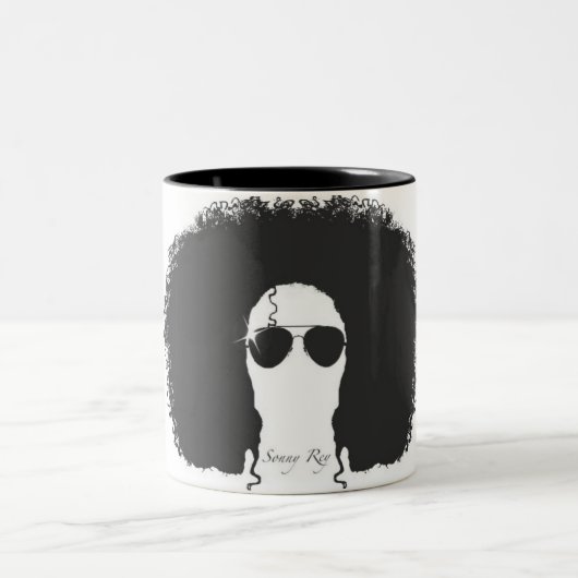 2 Couleurs Fiston tasse noire/blanche de Rey (Centre)