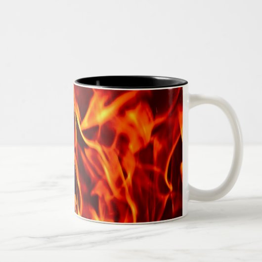 2 Couleurs Flammes de tasse de café du feu (Droit)
