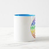 2 Couleurs Fleur de tasse à deux tons de la vie (Centre)