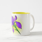 2 Couleurs Fleur d'iris - tasse (Devant droit)