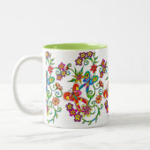 2 Couleurs Fleurs et tasse de papillon par Leslie Clair Bures (Gauche)