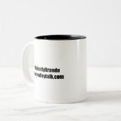 2 Couleurs Fondamentalement tasse de logo de Brandon (Devant gauche)