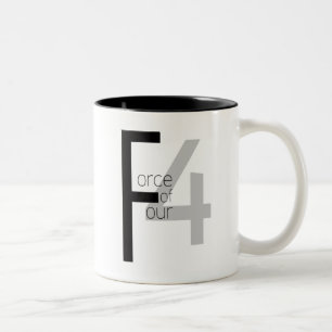 2 Couleurs Force de la tasse quatre