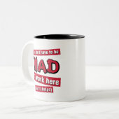 2 Couleurs Fou à la tasse de travail (Devant gauche)