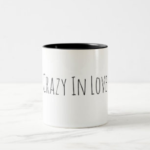 2 Couleurs Fou dans la belle tasse de café d'amour avec votr