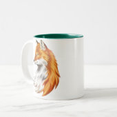 2 Couleurs Fox de magie - Tasse (Devant gauche)
