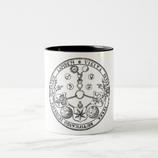 2 COULEURS FRANC-MAÇON DE TASSE DE VITRIOL