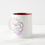 2 Couleurs Fred est tasse de paix (Devant gauche)