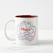2 Couleurs Fred est tasse de paix (Gauche)