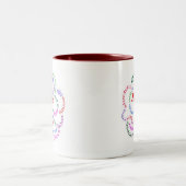 2 Couleurs Fred est tasse de paix (Centre)