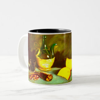 2 Couleurs Fromage et vin dans une tasse