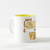 2 Couleurs Fromage - tasse à deux tons (Devant gauche)