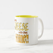 2 Couleurs Fromage - tasse à deux tons (Devant droit)