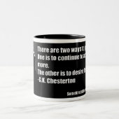 2 Couleurs G.K. Tasse de Chesterton (Centre)