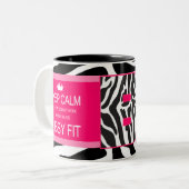 2 Couleurs "GARDEZ le CALME OU" la tasse de café initiale (Devant gauche)