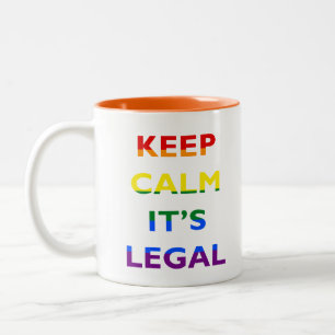 2 Couleurs Gardez le calme que c'est tasse de café juridique
