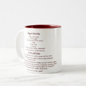 2 Couleurs Gâteau dans une tasse (Devant gauche)